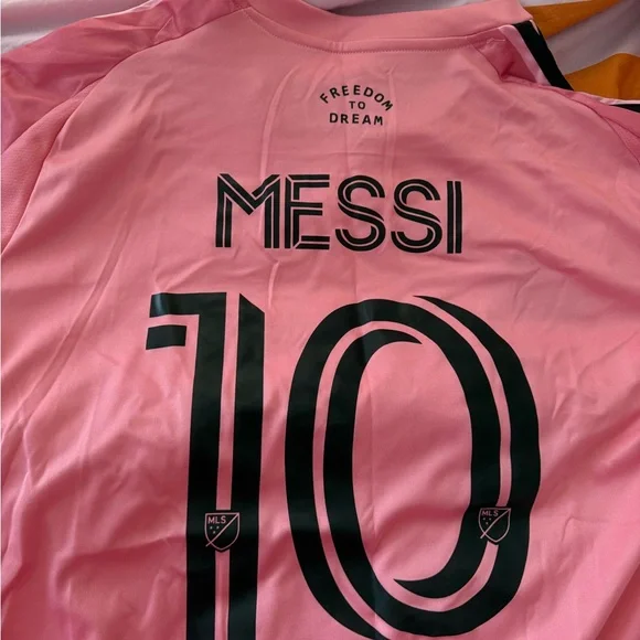 Miami Inspired Pink Soccer Jersey - Picture 3 of 4